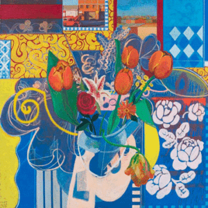 East Street, 2003, 60" x 60" oil on canvas